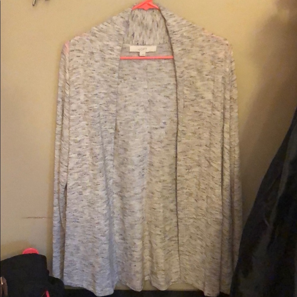 Loft open hem cardigan size large